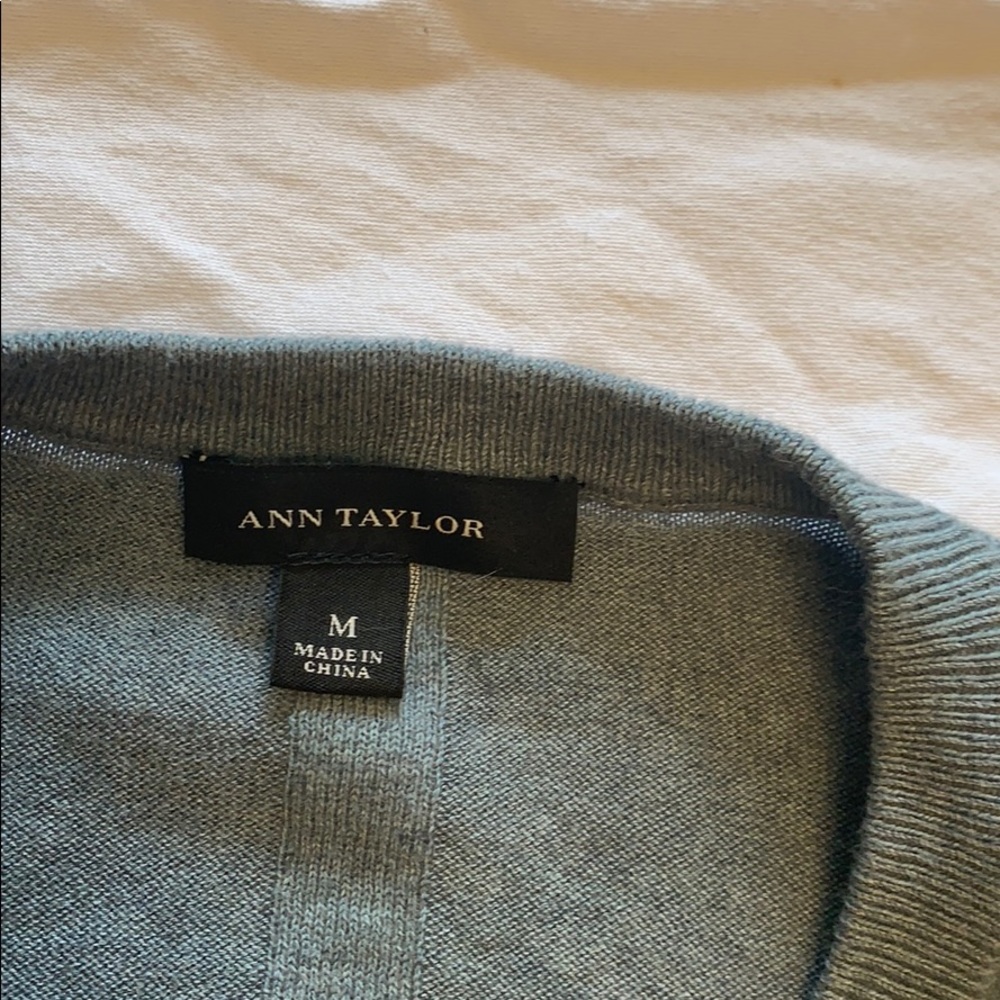 Grey Blue Ann Taylor cardigan